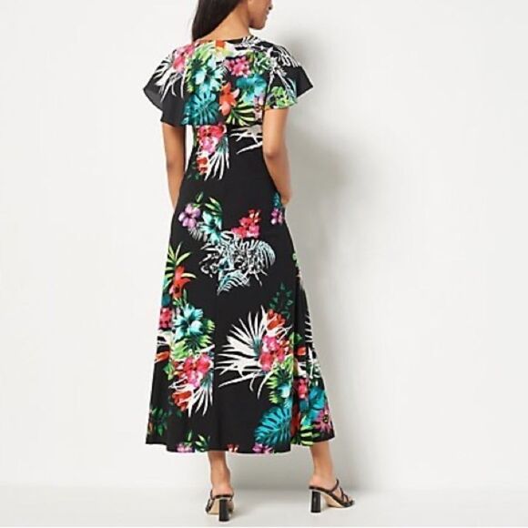 Attitudes by Renee Global Illusions Maxi Dress - Picture 2 of 6